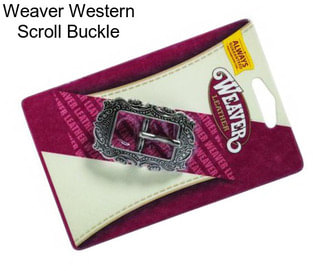 Weaver Western Scroll Buckle