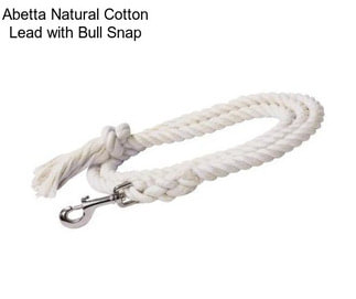 Abetta Natural Cotton Lead with Bull Snap