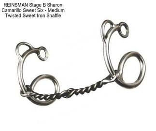 REINSMAN Stage B Sharon Camarillo Sweet Six - Medium Twisted Sweet Iron Snaffle