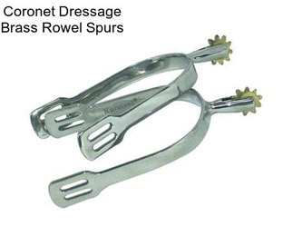 Coronet Dressage Brass Rowel Spurs