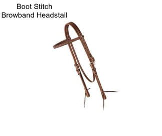 Boot Stitch Browband Headstall