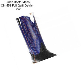 Cinch Boots Mens Cfm553 Full Quill Ostrich Boot