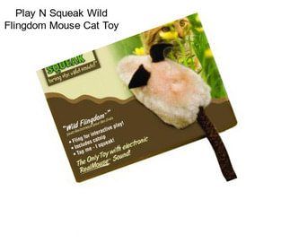 Play N Squeak Wild Flingdom Mouse Cat Toy