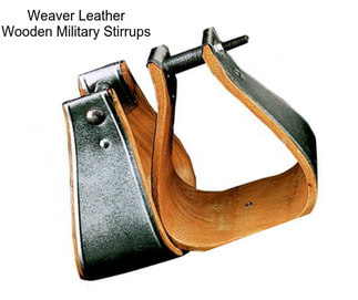 Weaver Leather Wooden Military Stirrups