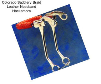 Colorado Saddlery Braid Leather Noseband Hackamore