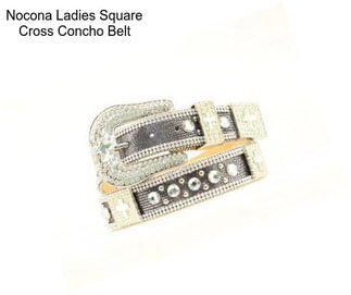 Nocona Ladies Square Cross Concho Belt