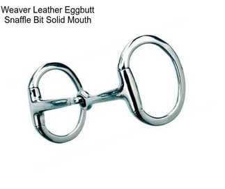 Weaver Leather Eggbutt Snaffle Bit Solid Mouth