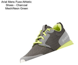 Ariat Mens Fuse Athletic Shoes - Charcoal Mesh/Neon Green