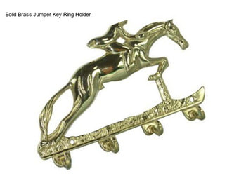 Solid Brass Jumper Key Ring Holder