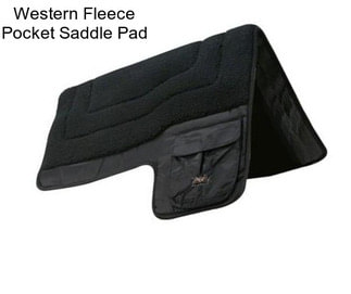 Western Fleece Pocket Saddle Pad
