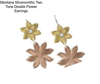 Montana Silversmiths Two Tone Double Flower Earrings
