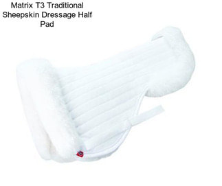 Matrix T3 Traditional Sheepskin Dressage Half Pad