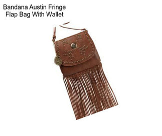 Bandana Austin Fringe Flap Bag With Wallet