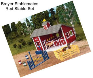 Breyer Stablemates Red Stable Set