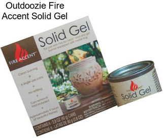 Outdoozie Fire Accent Solid Gel