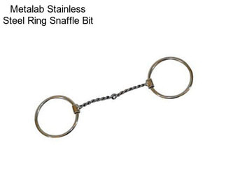 Metalab Stainless Steel Ring Snaffle Bit