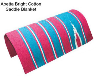 Abetta Bright Cotton Saddle Blanket