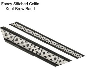 Fancy Stitched Celtic Knot Brow Band