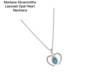 Montana Silversmiths Lassoed Opal Heart Necklace