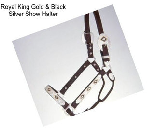 Royal King Gold & Black Silver Show Halter