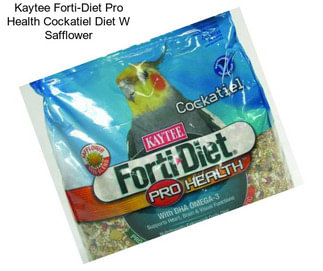 Kaytee Forti-Diet Pro Health Cockatiel Diet W Safflower