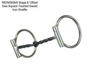 REINSMAN Stage E Offset Dee Square Twisted Sweet Iron Snaffle