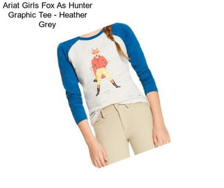 Ariat Girls Fox As Hunter Graphic Tee - Heather Grey