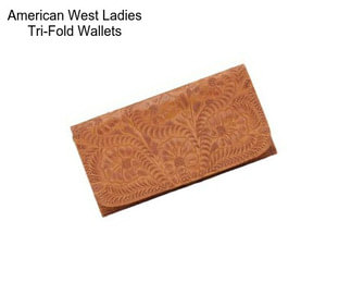 American West Ladies Tri-Fold Wallets
