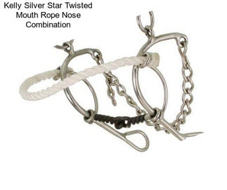 Kelly Silver Star Twisted Mouth Rope Nose Combination