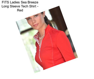 FITS Ladies Sea Breeze Long Sleeve Tech Shirt - Red