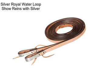 Silver Royal Water Loop Show Reins with Silver