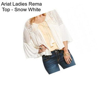 Ariat Ladies Rema Top - Snow White