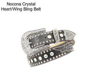 Nocona Crystal Heart/Wing Bling Belt