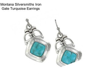 Montana Silversmiths Iron Gate Turquoise Earrings
