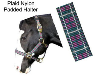 Plaid Nylon Padded Halter