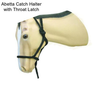 Abetta Catch Halter with Throat Latch