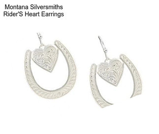 Montana Silversmiths Rider\'S Heart Earrings