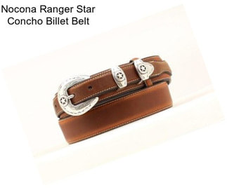 Nocona Ranger Star Concho Billet Belt