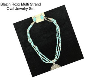 Blazin Roxx Multi Strand Oval Jewelry Set