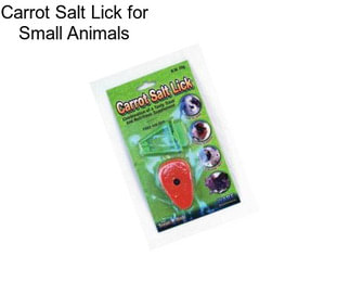 Carrot Salt Lick for Small Animals