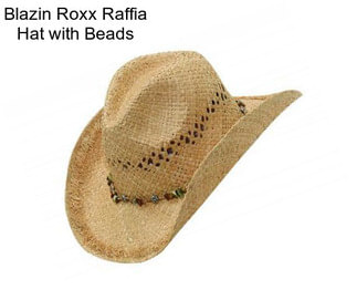 Blazin Roxx Raffia Hat with Beads