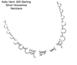 Kelly Herd .925 Sterling Silver Horseshoe Necklace