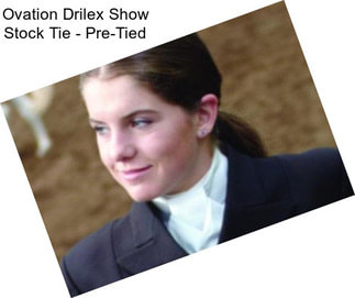 Ovation Drilex Show Stock Tie - Pre-Tied