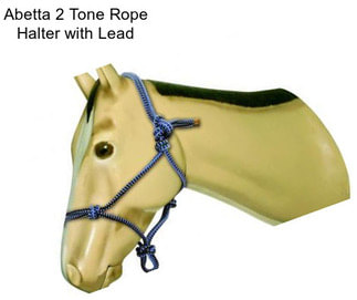 Abetta 2 Tone Rope Halter with Lead