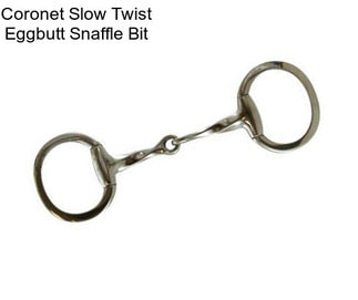 Coronet Slow Twist Eggbutt Snaffle Bit