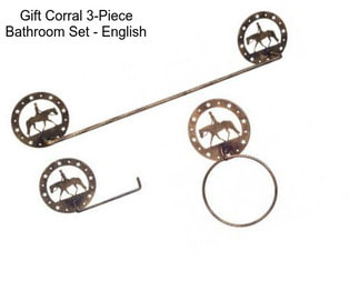 Gift Corral 3-Piece Bathroom Set - English