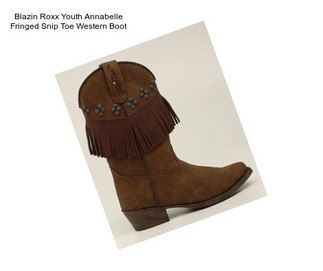 Blazin Roxx Youth Annabelle Fringed Snip Toe Western Boot