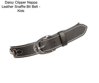 Daisy Clipper Nappa Leather Snaffle Bit Belt - Kids