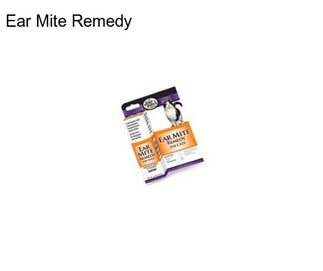 Ear Mite Remedy