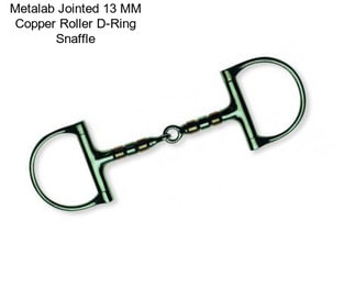 Metalab Jointed 13 MM Copper Roller D-Ring Snaffle